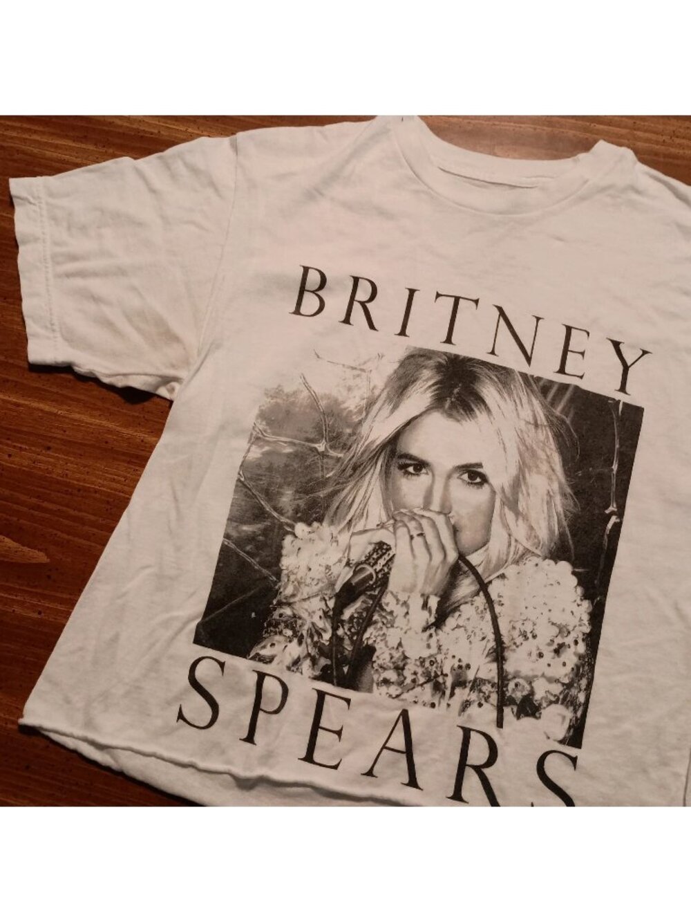 Britney Spears Crop Top T-shirt - Medium // Music Tee Shirt Retro 90s style